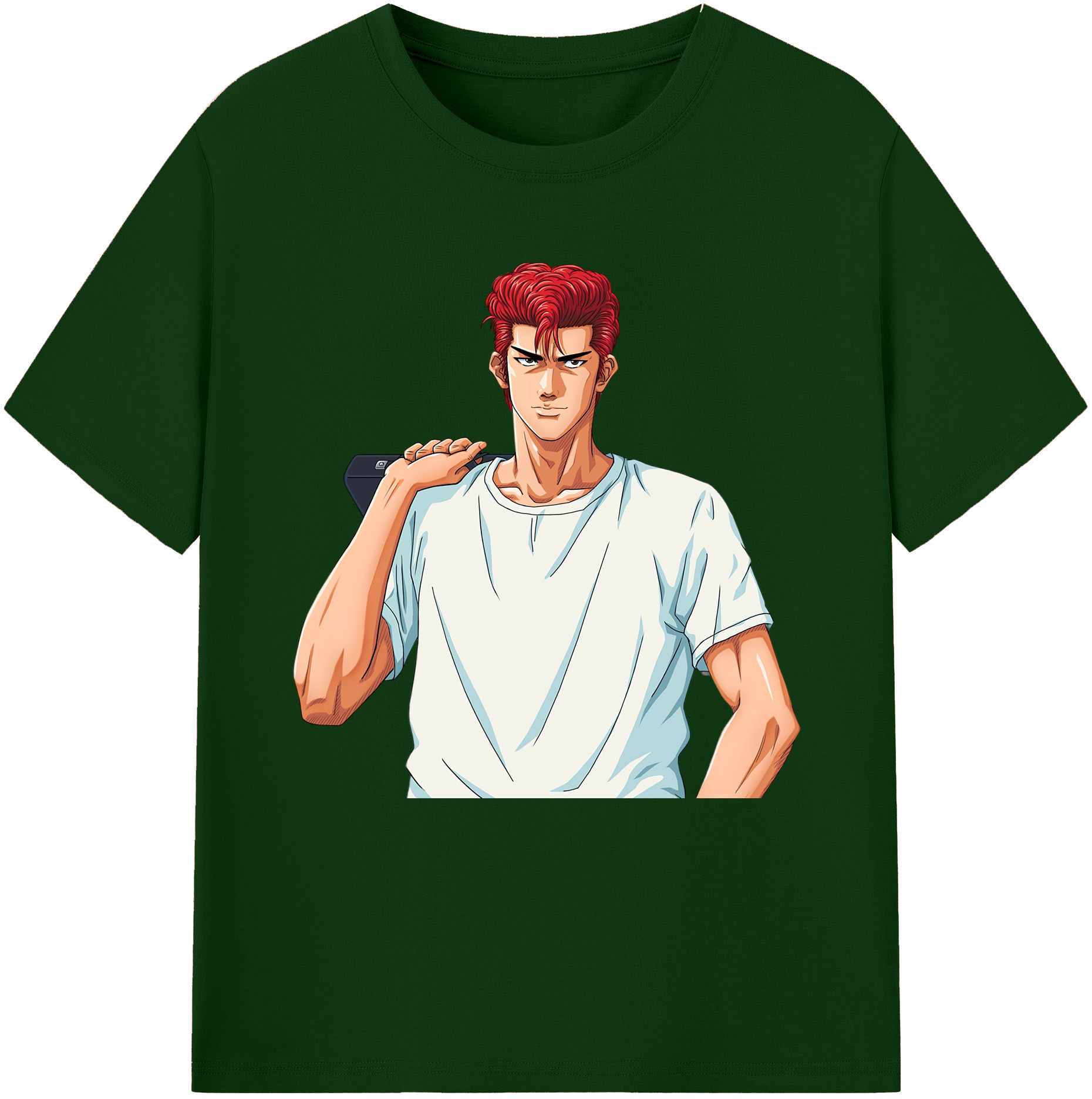 SLAM DUNK／スラムダンク 綿100％半袖Tシャツ（フロントプリント）